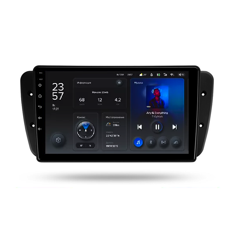 Автомагнітола штатна Teyes X1 для SEAT Ibiza 6J 4 2008-2015 Android X1 2/32G Wi-Fi/4G