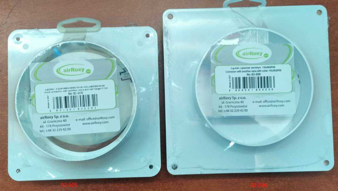 Соединитель для пластиковых воздуховодов с клапаном 110х55 мм х 100 мм (02-506) - фото 6