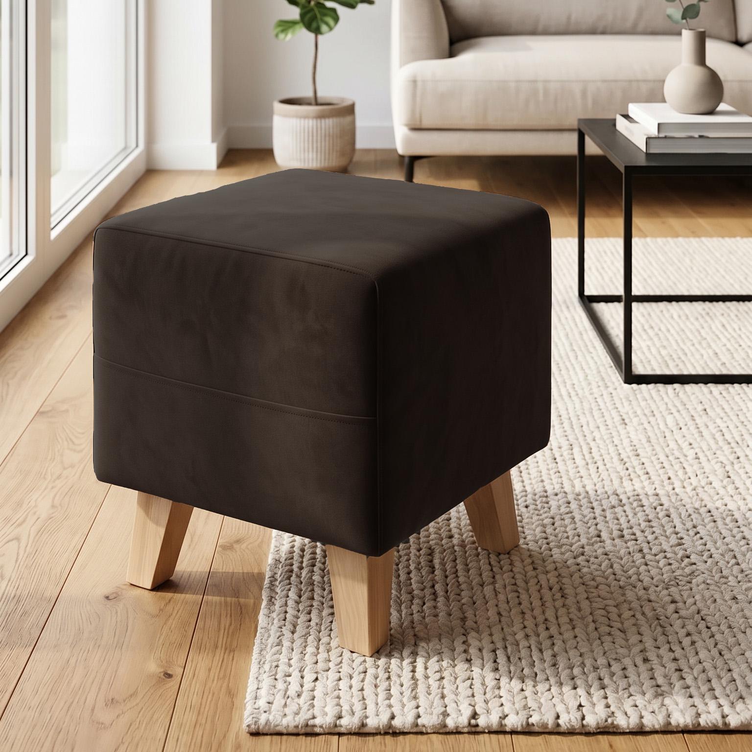 Пуф KUBO 400x400x400 мм Шоколадний Пуф KUBO 400x400x400 мм Шоколадний
