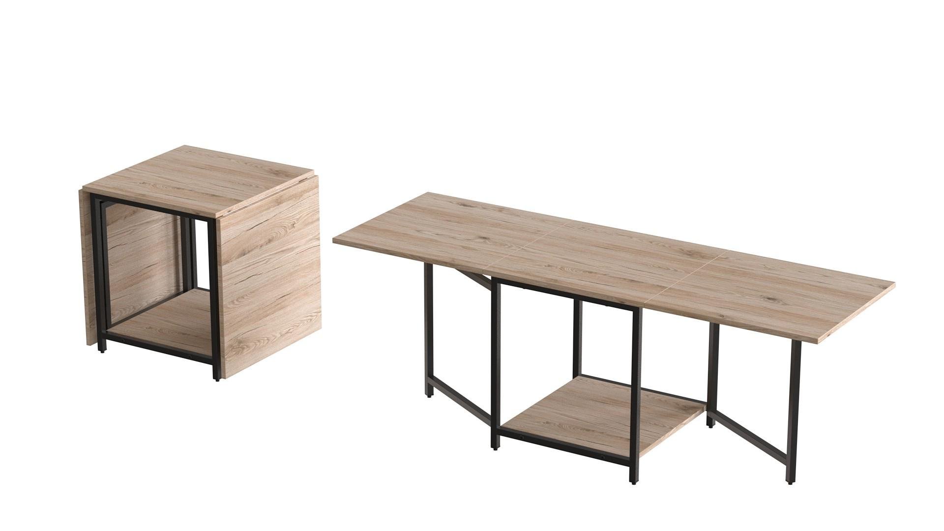 Стол журнальный трансформер Ferrum-decor Куб Комбо металл/ДСП 16 мм 540x532x500 мм Дуб Сан-Марино (FRD-105151) - фото 6 Стол журнальный трансформер Ferrum-decor Куб Комбо металл/ДСП 16 мм 540x532x500 мм Дуб Сан-Марино (FRD-105151) - фото 6