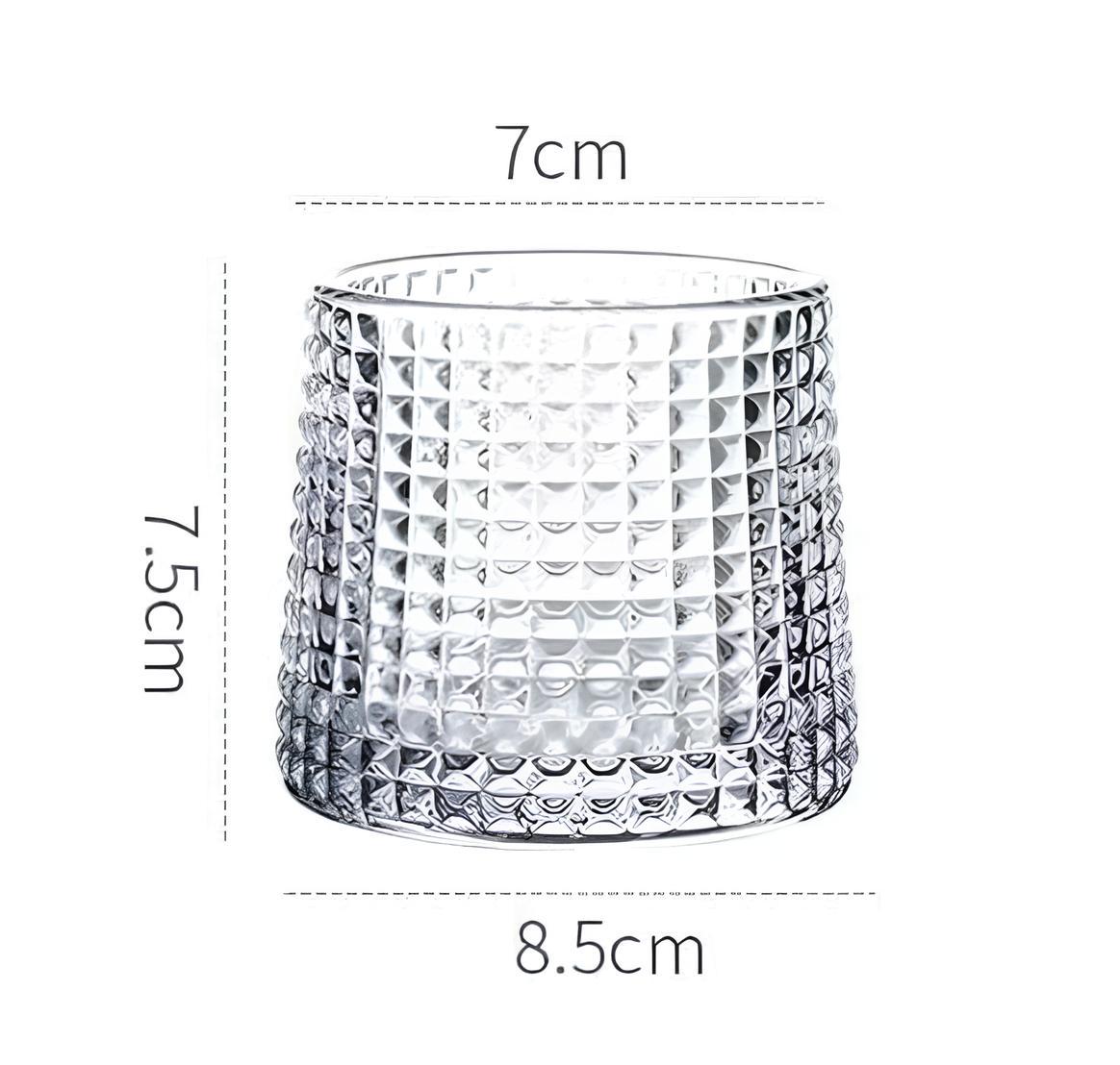 Келих для віскі Glassware обертовий з рельєфною поверхнею (slyg-8) - фото 2 Келих для віскі Glassware обертовий з рельєфною поверхнею (slyg-8) - фото 2