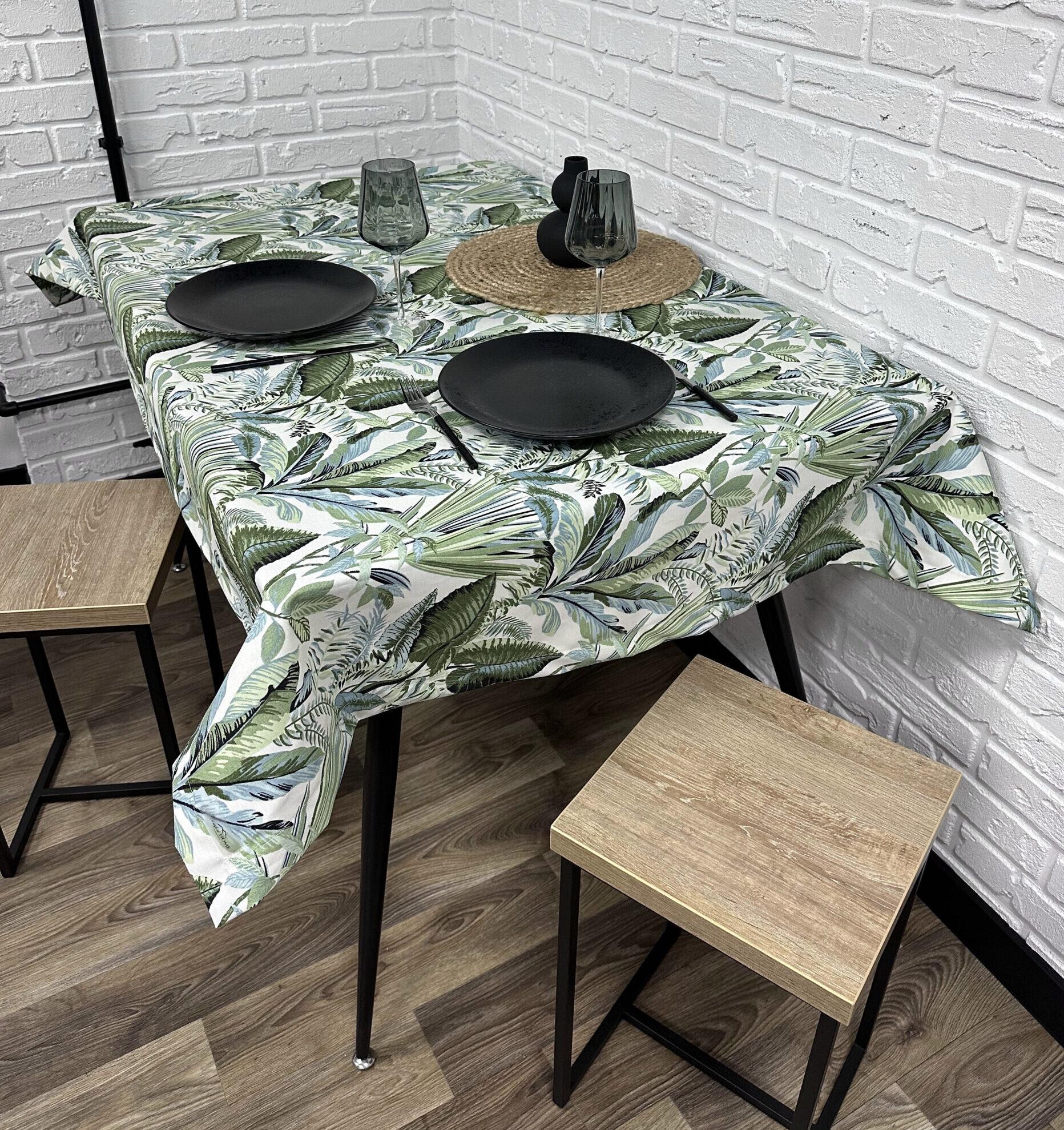 Скатерть Comfort Home Tropical forest водоотталкивающая с тефлоновым покрытием 100x150 см