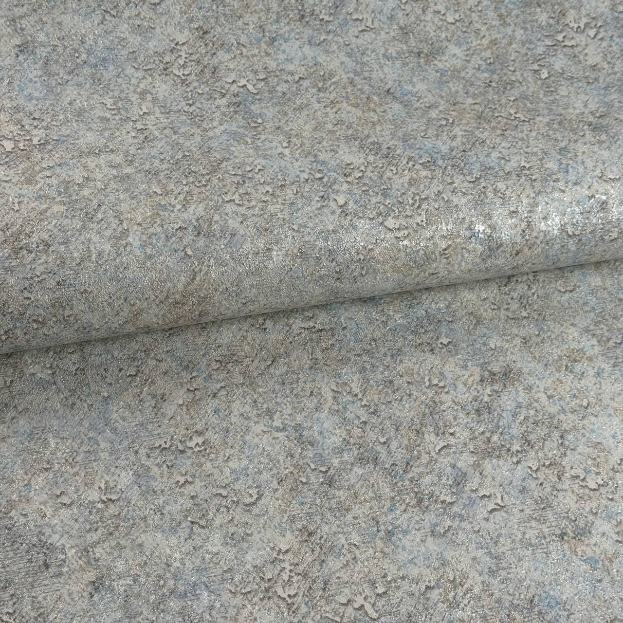 Шпалери вінілові Слов'янські шпалери 1315-03 10,05х1,06 м Сіро-блакитний з ефектом дикого каменю (2932856613)