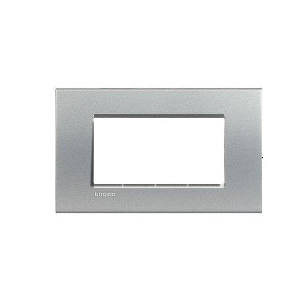 Рамка Legrand Bticino LivingLight 4 модулі Алюміній (ERC-LNA4804TE) Рамка Legrand Bticino LivingLight 4 модулі Алюміній (ERC-LNA4804TE)