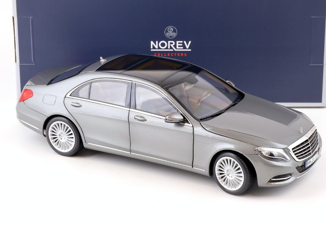 Модель автомобіля Norev 1:18 Mercedes-Benz S-Class W222 Silver/Grey Metallic (183481) - фото 2 Модель автомобіля Norev 1:18 Mercedes-Benz S-Class W222 Silver/Grey Metallic (183481) - фото 2