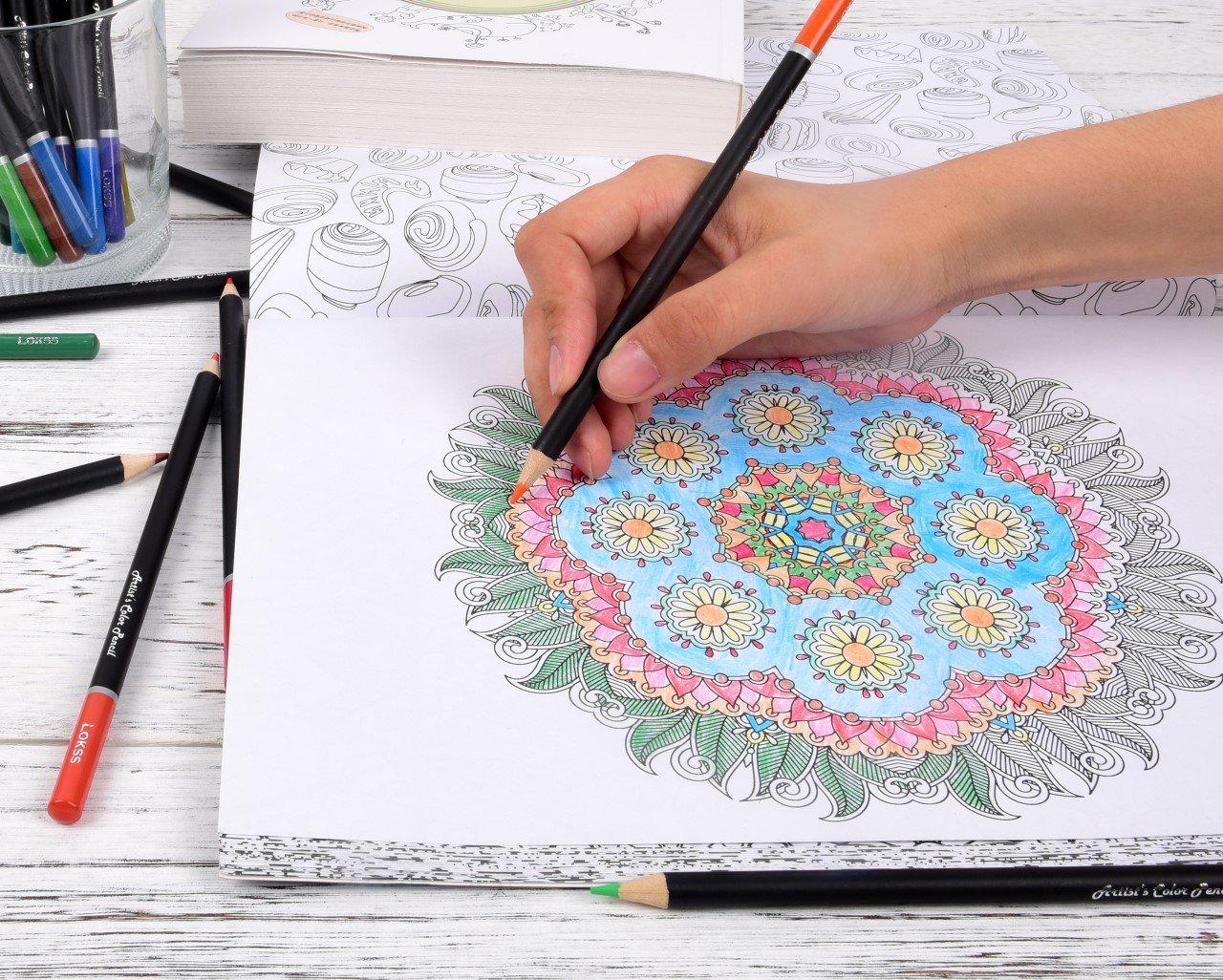 Набор цветных карандашей в металлической коробке 120 шт. (YV-PCT120) - фото 9