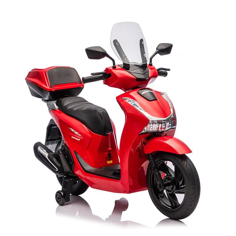 Электромотоцикл детский Honda M 6535EL-3 24V мотор 550W 24V7AH колеса EVA/сиденья экокожа/Bluetooth до 60 кг Красный (38677642)