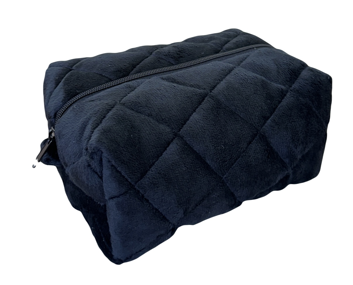 Косметичка женская мягкая плюшевая Melani Черный Косметичка женская мягкая плюшевая Melani Черный