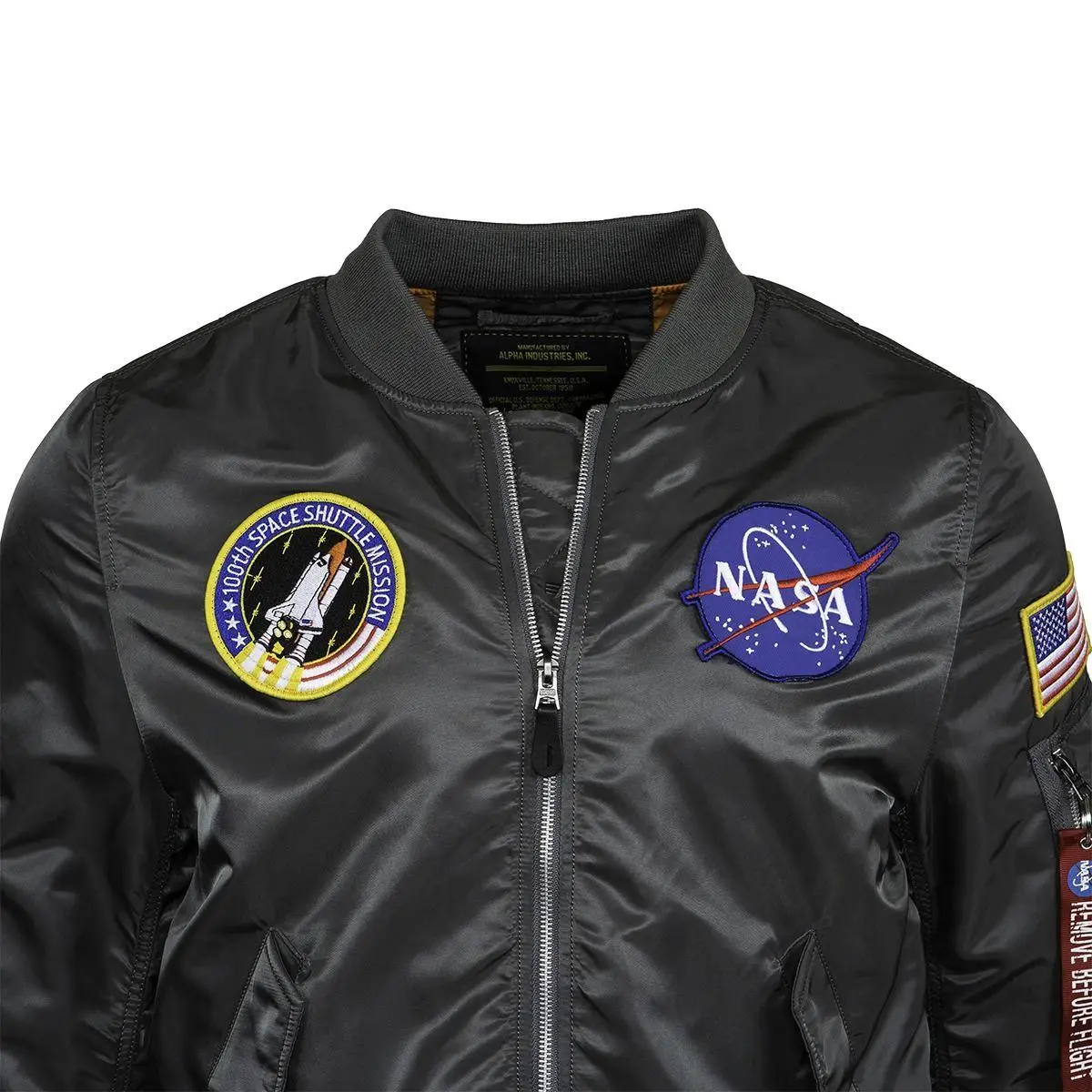 Ветровка Alpha Industries L-2B NASA Flight Jacket 3XL Gun Metal (MJL47020C1G3XL) - фото 3