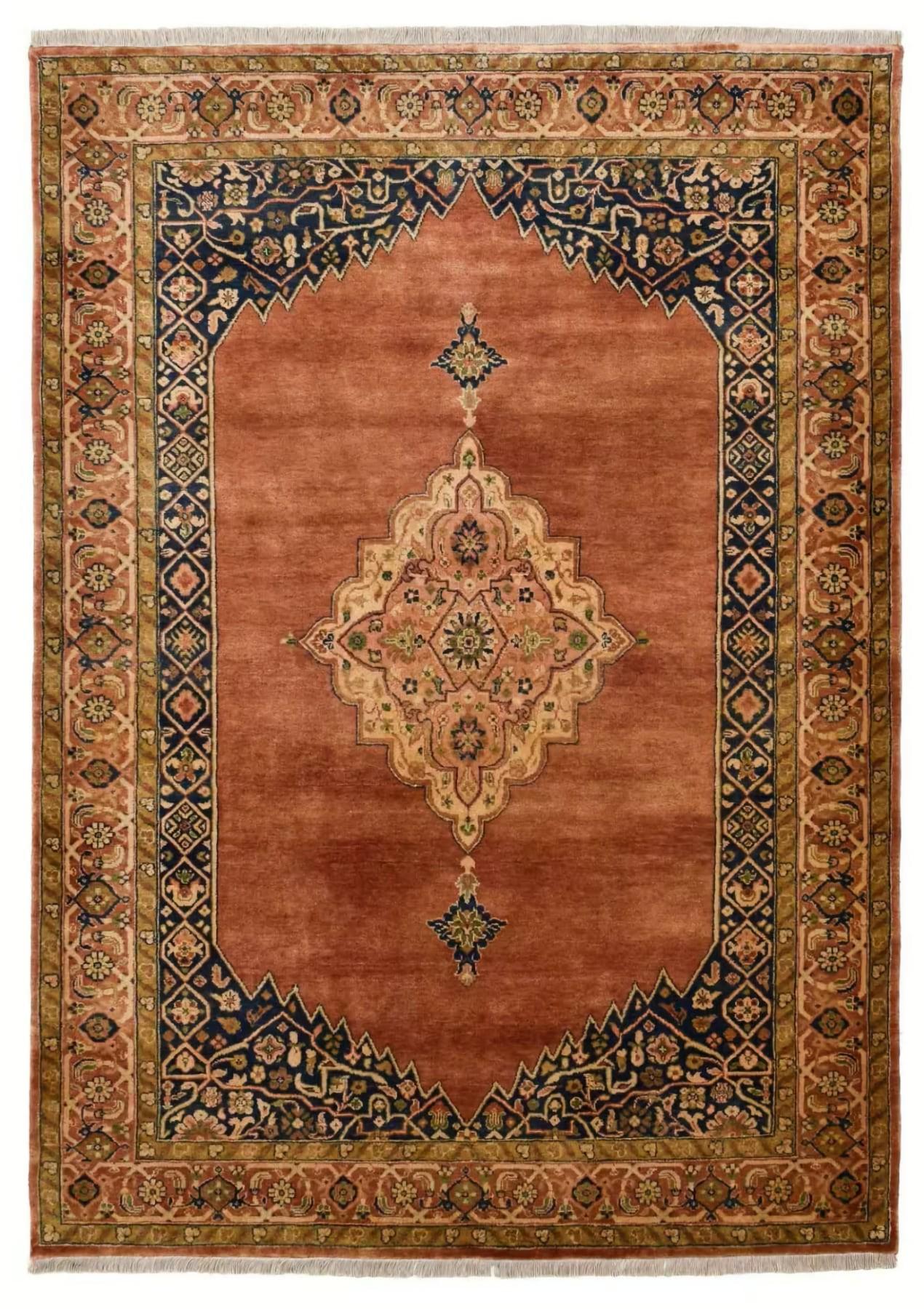 Ковер ручной работы Samarkand 170x240 см Terracotta-teal (103551724)