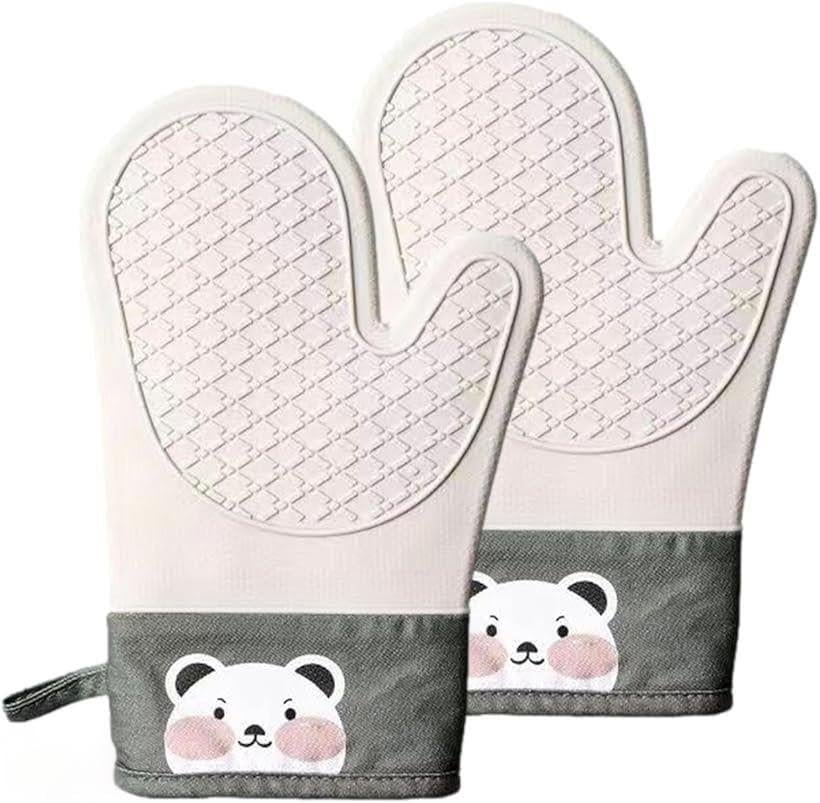 Рукавички-прихватки силіконові для гарячого термостійкі 2 шт. Білий (1027)