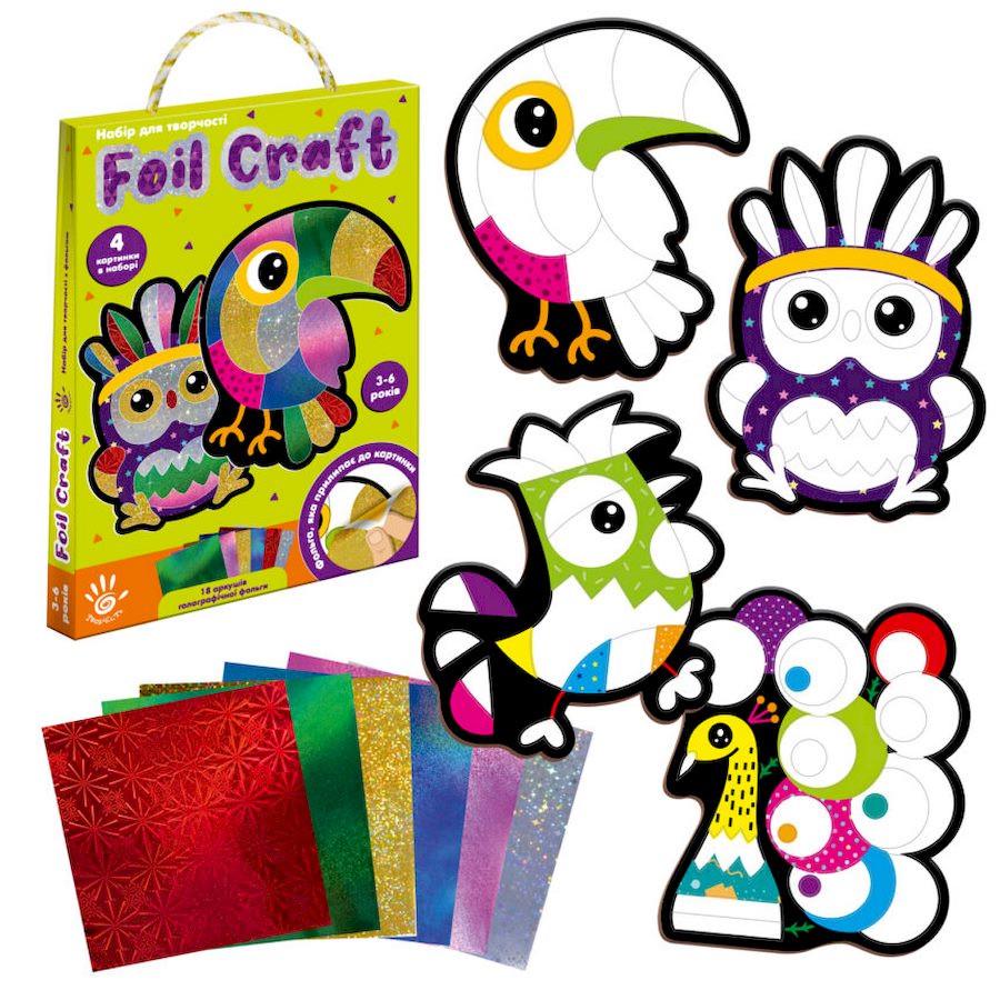 Набір для творчості Vladi Toys Foil craft Birds 18 аркушів фольги (VT4433-12)