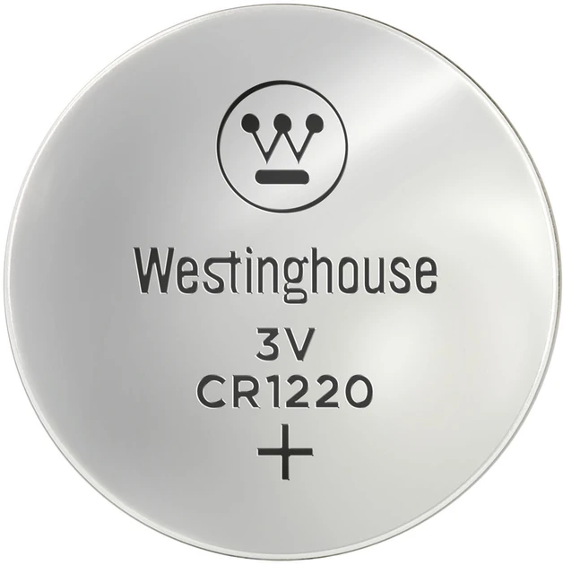 Батарейка літійова Westinghouse Lithium CR1220-BP5 таблетка 1 шт. (73) - фото 1 Батарейка літійова Westinghouse Lithium CR1220-BP5 таблетка 1 шт. (73) - фото 1