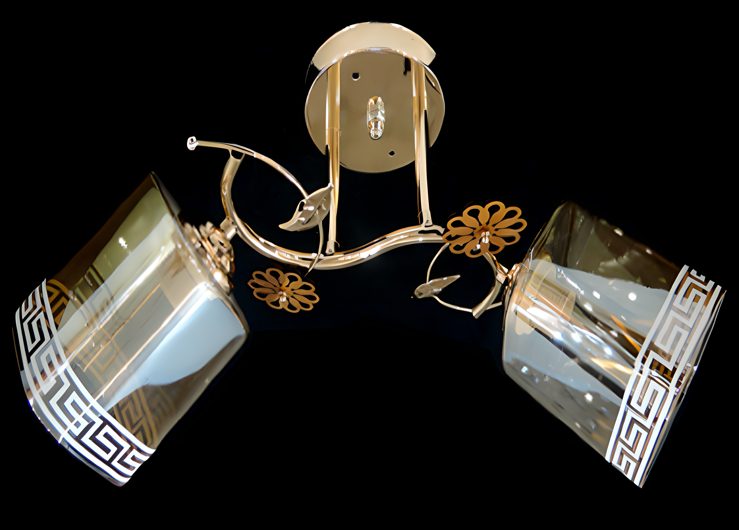 Люстра потолочная Sirius Ю 9732/2 на 2 плафона