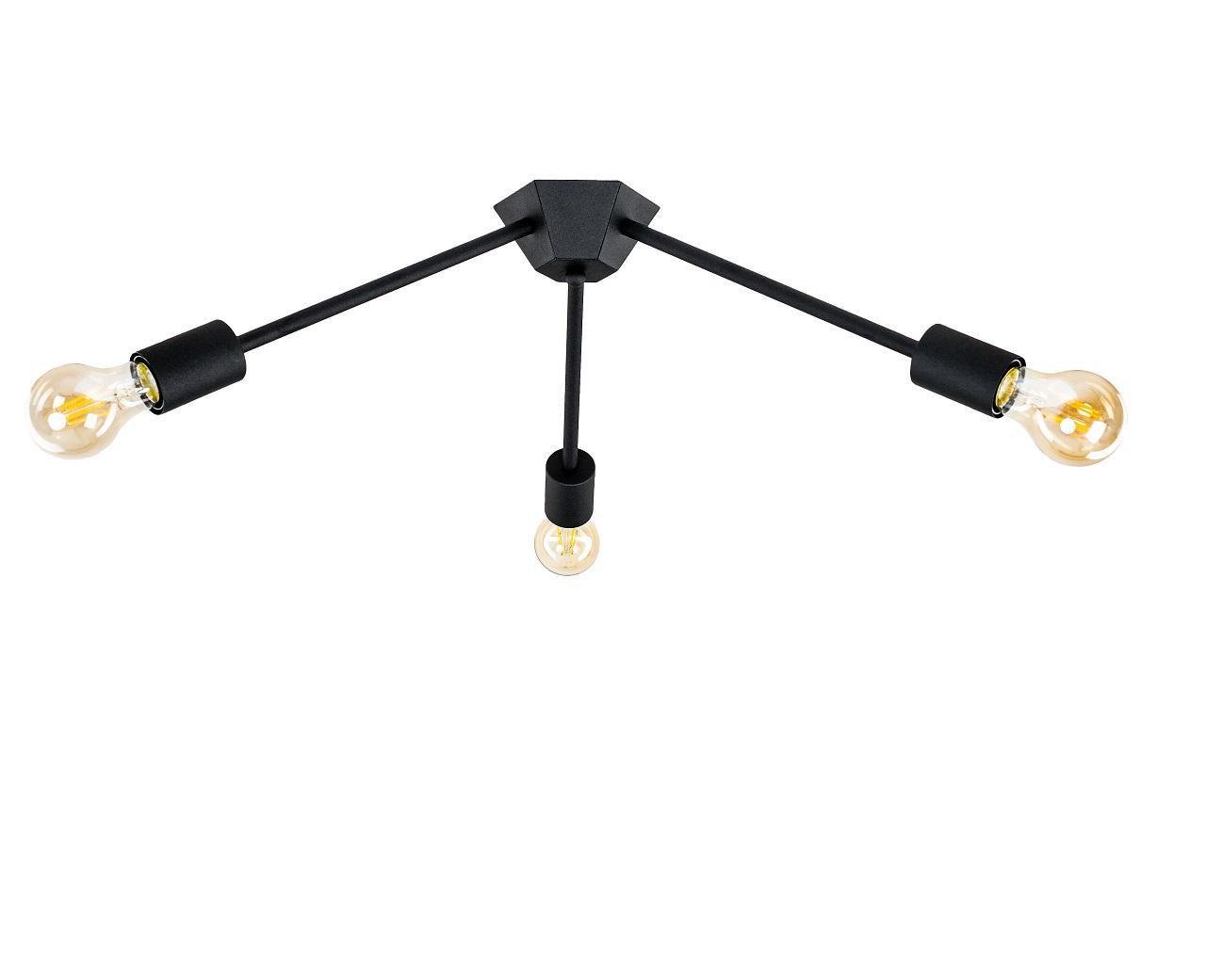 Светильник потолочный Attic K-3 C320 3хЕ27 Black (1851311)