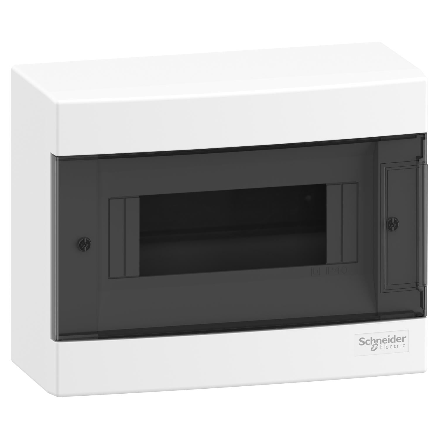 Распределительный щит Schneider Electric Easy9 EU 8 модулей пластик навесной 170x215x96,5 мм дымчатые двери (EZ9EUC108) Распределительный щит Schneider Electric Easy9 EU 8 модулей пластик навесной 170x215x96,5 мм дымчатые двери (EZ9EUC108)