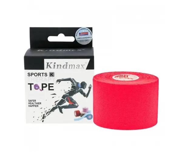 Тейп кинезиологический Kindmax 5 см х 5 м Красный (ДА-00036)