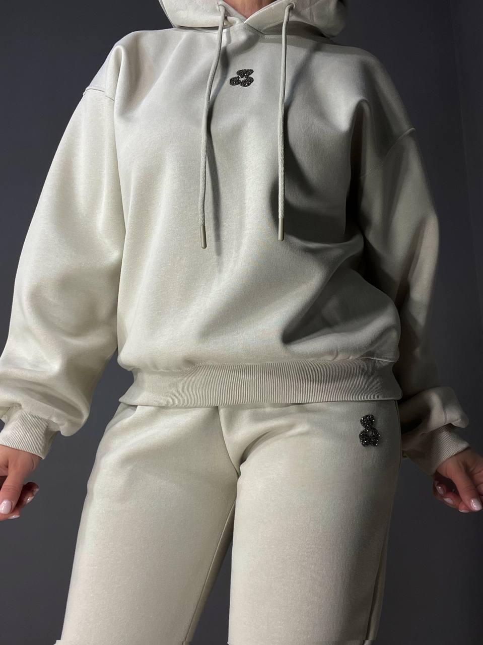 Костюм женский A-N 2735 худи с капюшоном и штаны джоггеры мишка XL Бежевый (2548) - фото 9 Костюм женский A-N 2735 худи с капюшоном и штаны джоггеры мишка XL Бежевый (2548) - фото 9