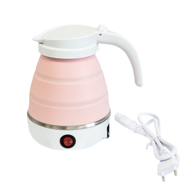 Электрочайник Travel Electric Kettle YS-2008 0,6 л 600W 220V Розовый (2762)