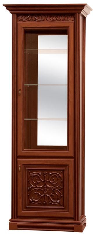 Витрина Мир мебели Лацио 1Д ДСП/МДФ/Каштан/Прованс темный Витрина Мир мебели Лацио 1Д ДСП/МДФ/Каштан/Прованс темный