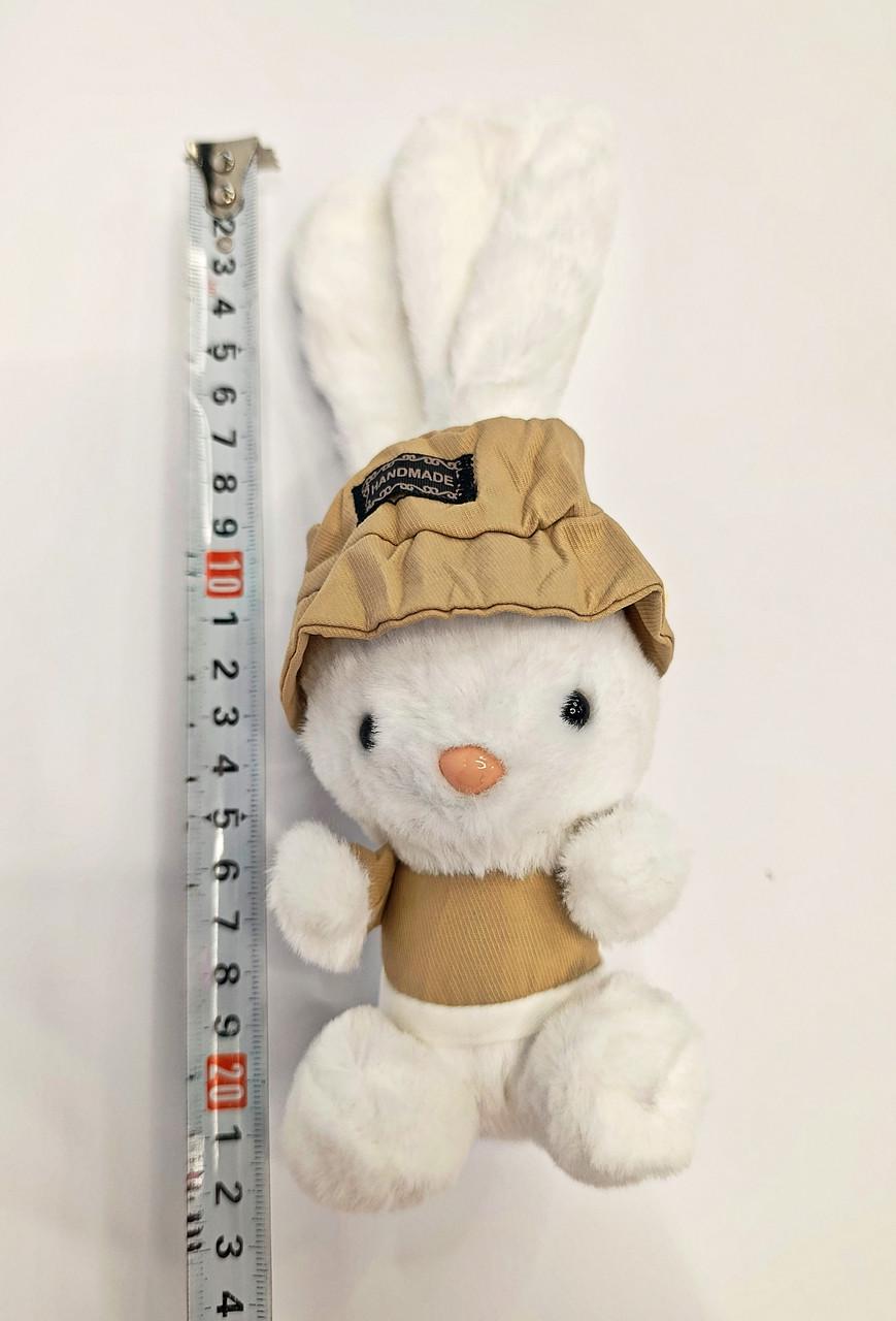 Брелок зайчик мягкий Белый - фото 2