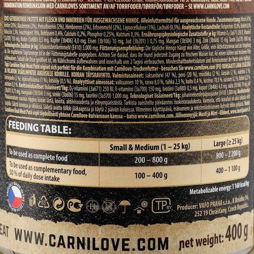 Корм влажный Carnilove Venison&Reindeer для собак мясо северного оленя 400 г - фото 5 Корм влажный Carnilove Venison&Reindeer для собак мясо северного оленя 400 г - фото 5