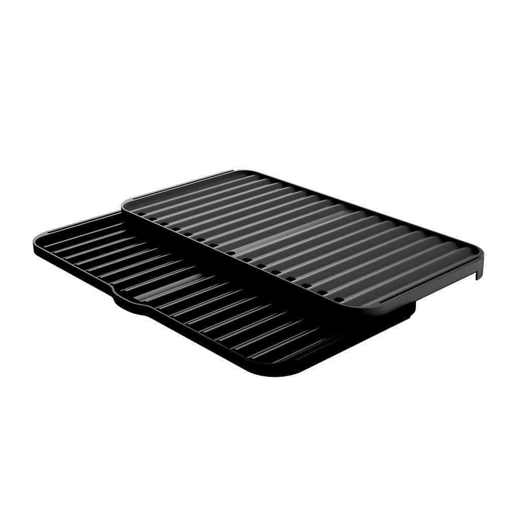 Сушилка для посуды раздвижная настольная 37x33x2 см Антрацит (092-GRAY)