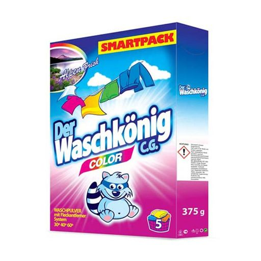 Пральний порошок Waschkonig Color автомат к/к без фосфатів 375 г (47092)