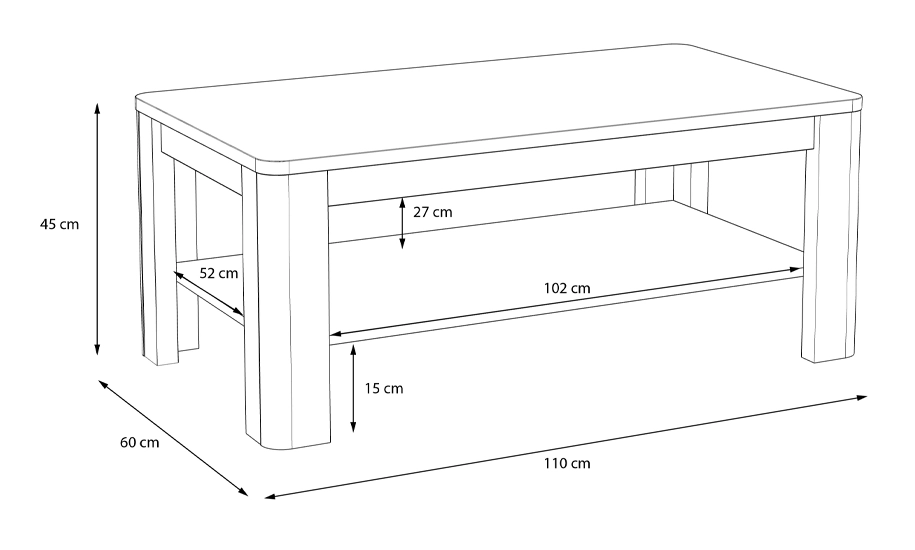 Столик журнальный Locarno FLOT12 - фото 3 Столик журнальный Locarno FLOT12 - фото 3