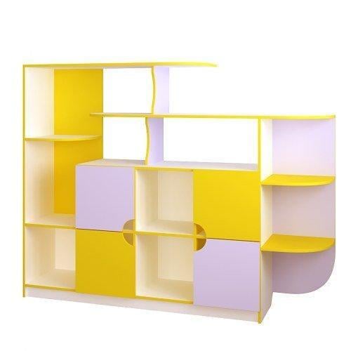 Детская стенка для игрушек Карапуз Yellow/Lavander