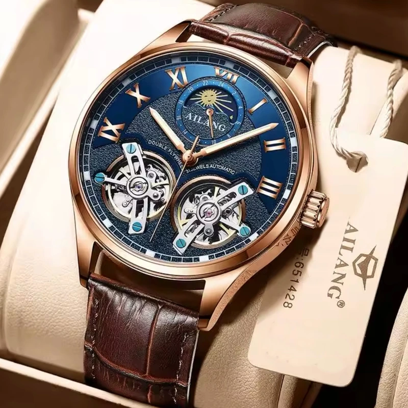 Годинник чоловічий механічний Ailang FlyWheel (25164)