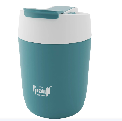Термокружка Krauff із нержавіючої сталі для кави/чаю 480 мл Бірюзовий (26-309-016)