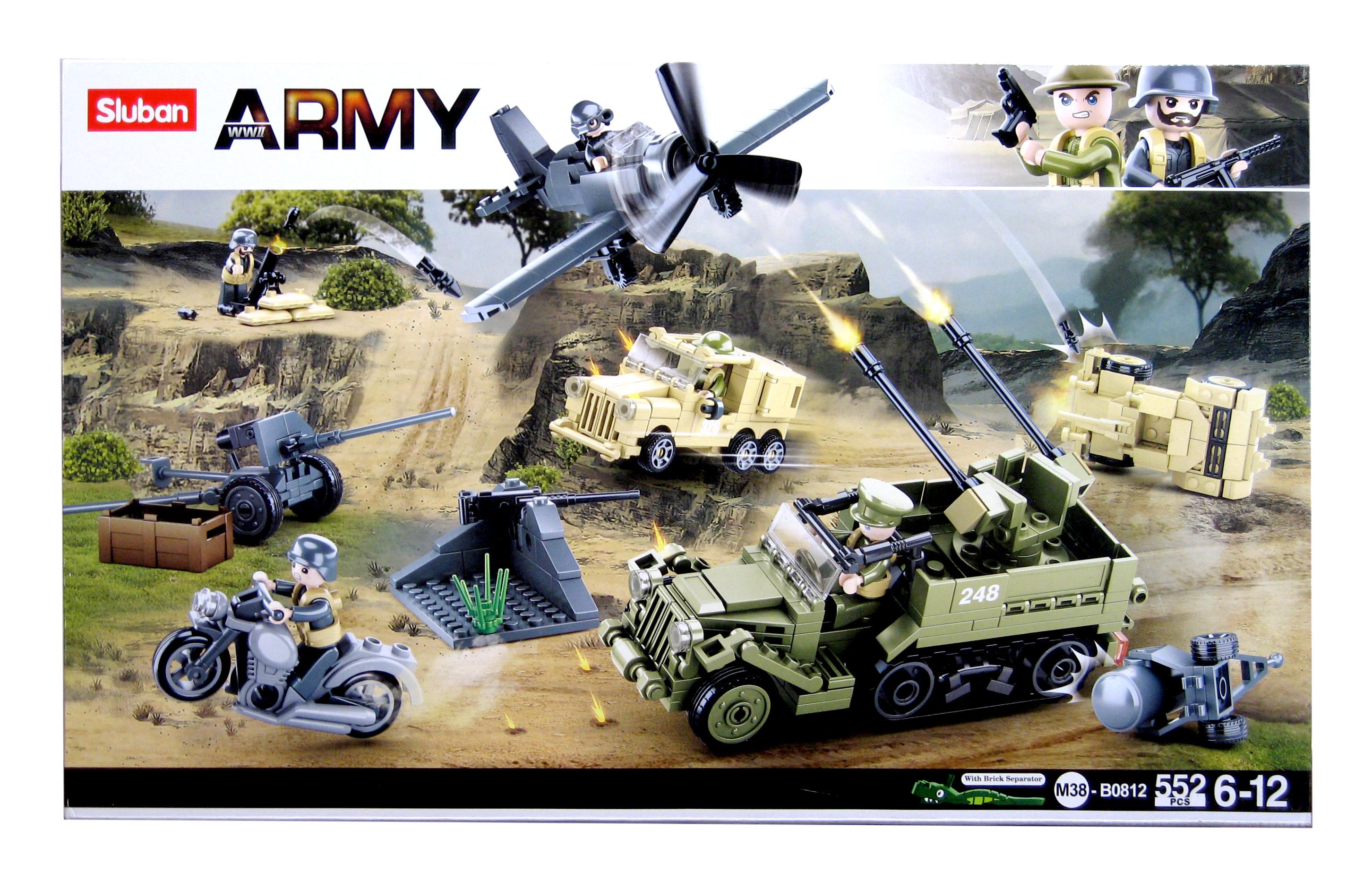 Конструктор Sluban M38-B0812 Сражение в Африке 552 детали 5 фигурок (M38-B0812)