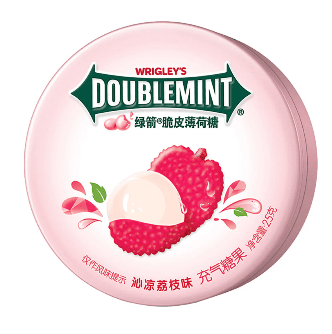 Драже Wrigley's Doublemint Crispy Mint Candy Lychee Flavor 25 г (3050900694)