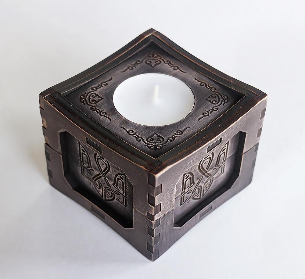 Подсвечник Гранд Презент 83 Трезубец 7,5х7,5 см Венге (23387)