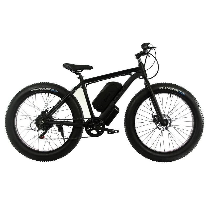 Электровелосипед фэтбайк E-Motion GT механический тормоз 26"/19" 48V 21Ah 1000W Черный матовый (EFAT-GT48151000B21)