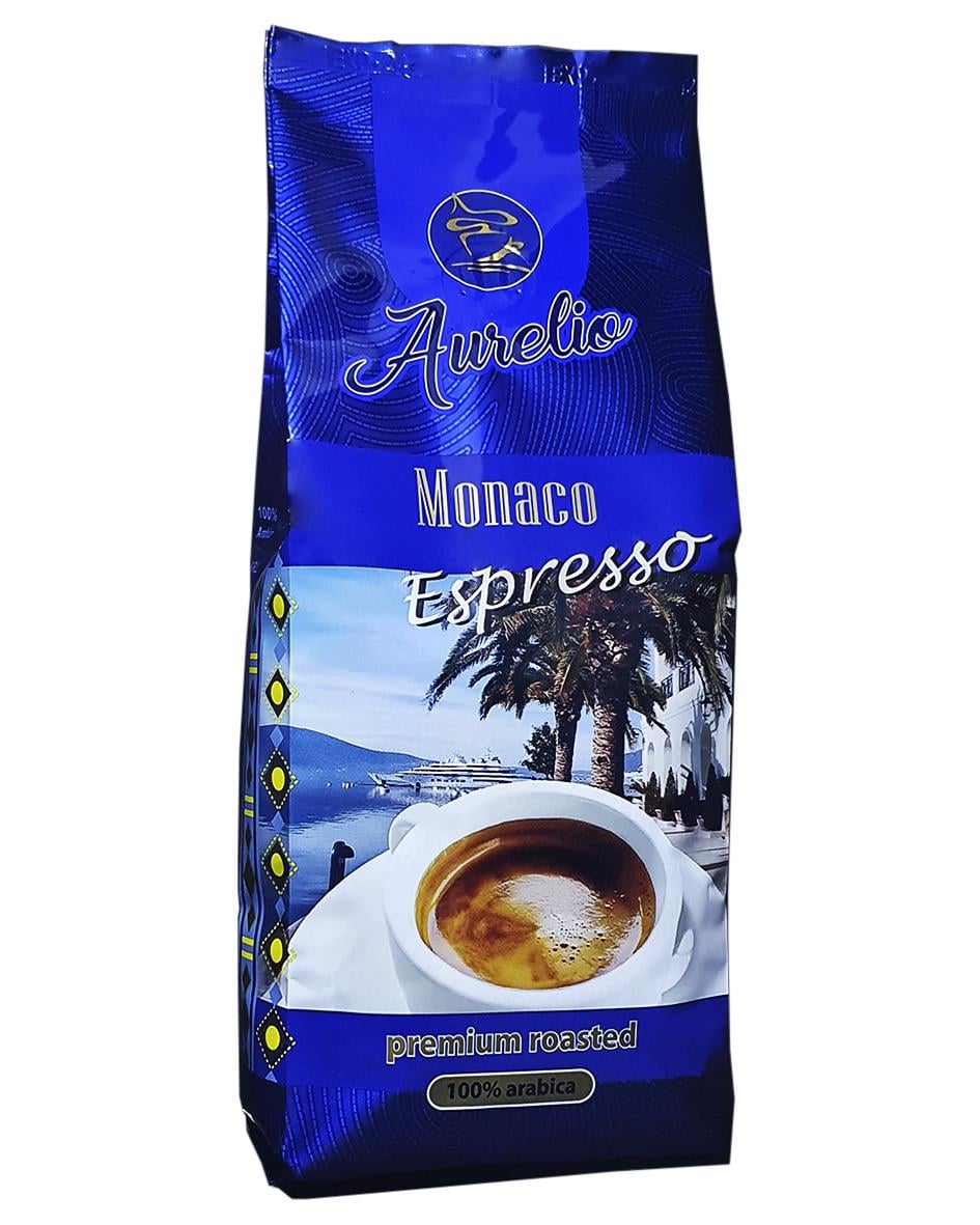 Кофе Aurelio Monaco Espresso 100% arabica зерно 453 г (55258)