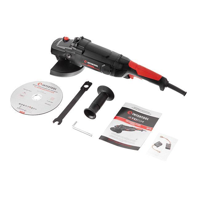 Шлифмашина угловая Intertool плавный пуск 1800 Вт 180 мм 8000 об/мин (000050391) - фото 6
