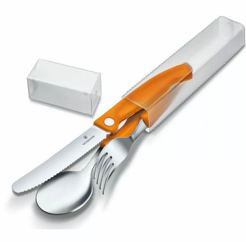 Набір столових приладів Victorinox SwissClassic Table Set Orange (Vx67192.F9)