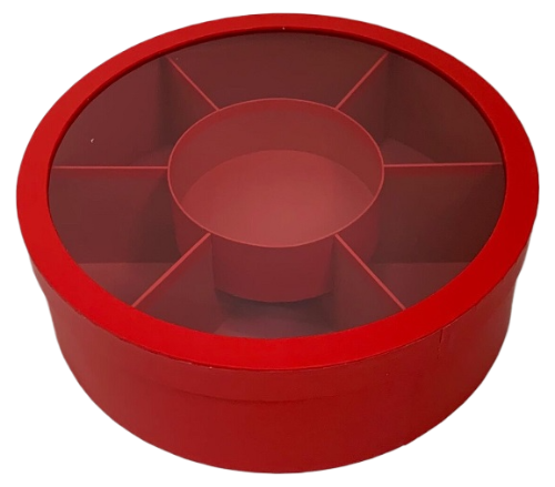 Подарочная коробка UFO круглая Красный (UG-W2658)