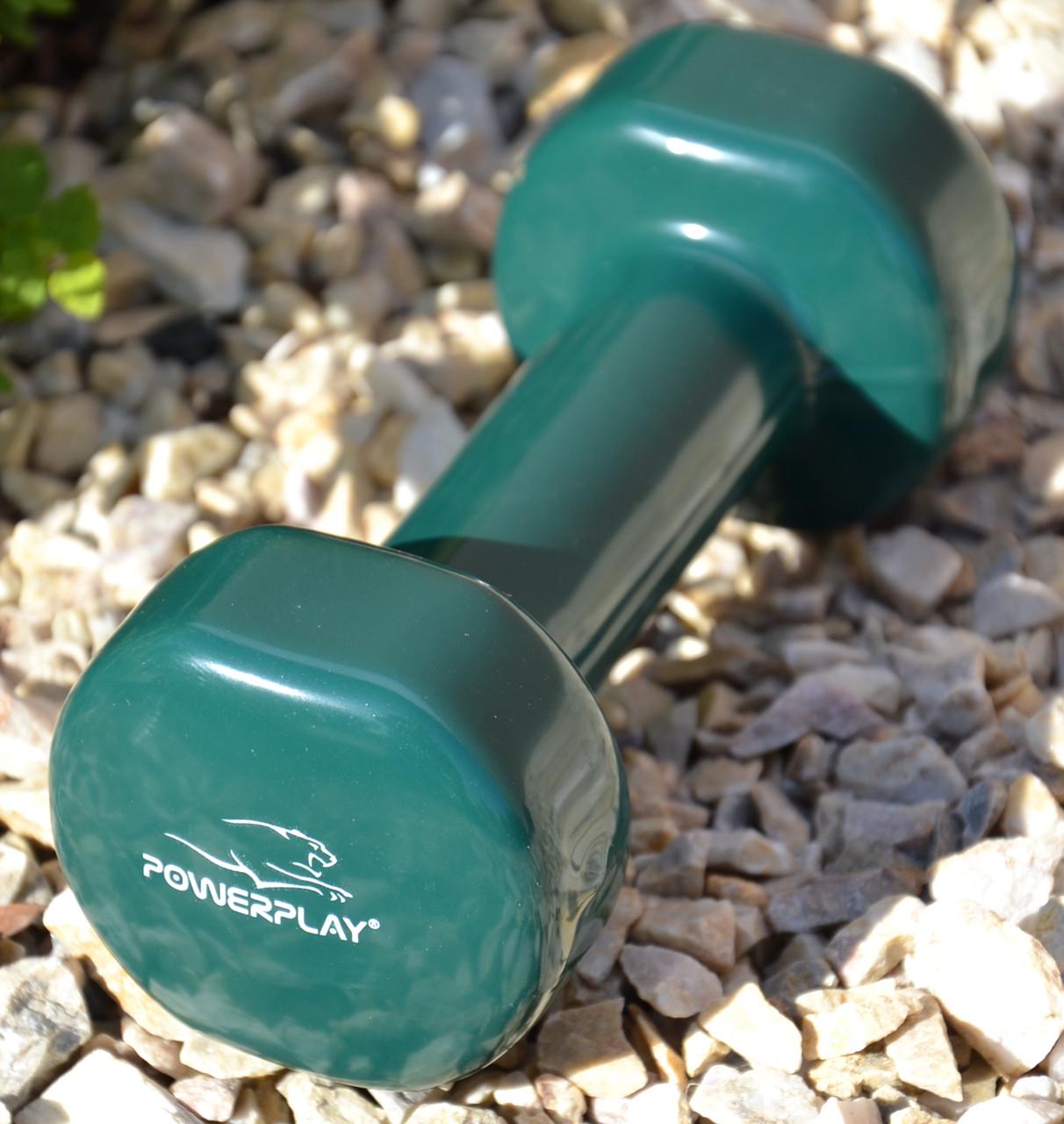 Гантель виниловая PowerPlay 4125 Achilles 15 кг Зеленый - фото 6 Гантель виниловая PowerPlay 4125 Achilles 15 кг Зеленый - фото 6