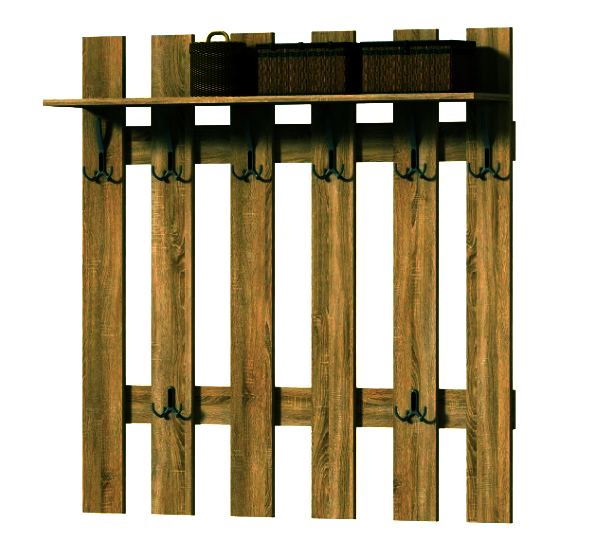 Вешалка-щит для одежды из дерева Колда Мускат (ВЛТ-000707)