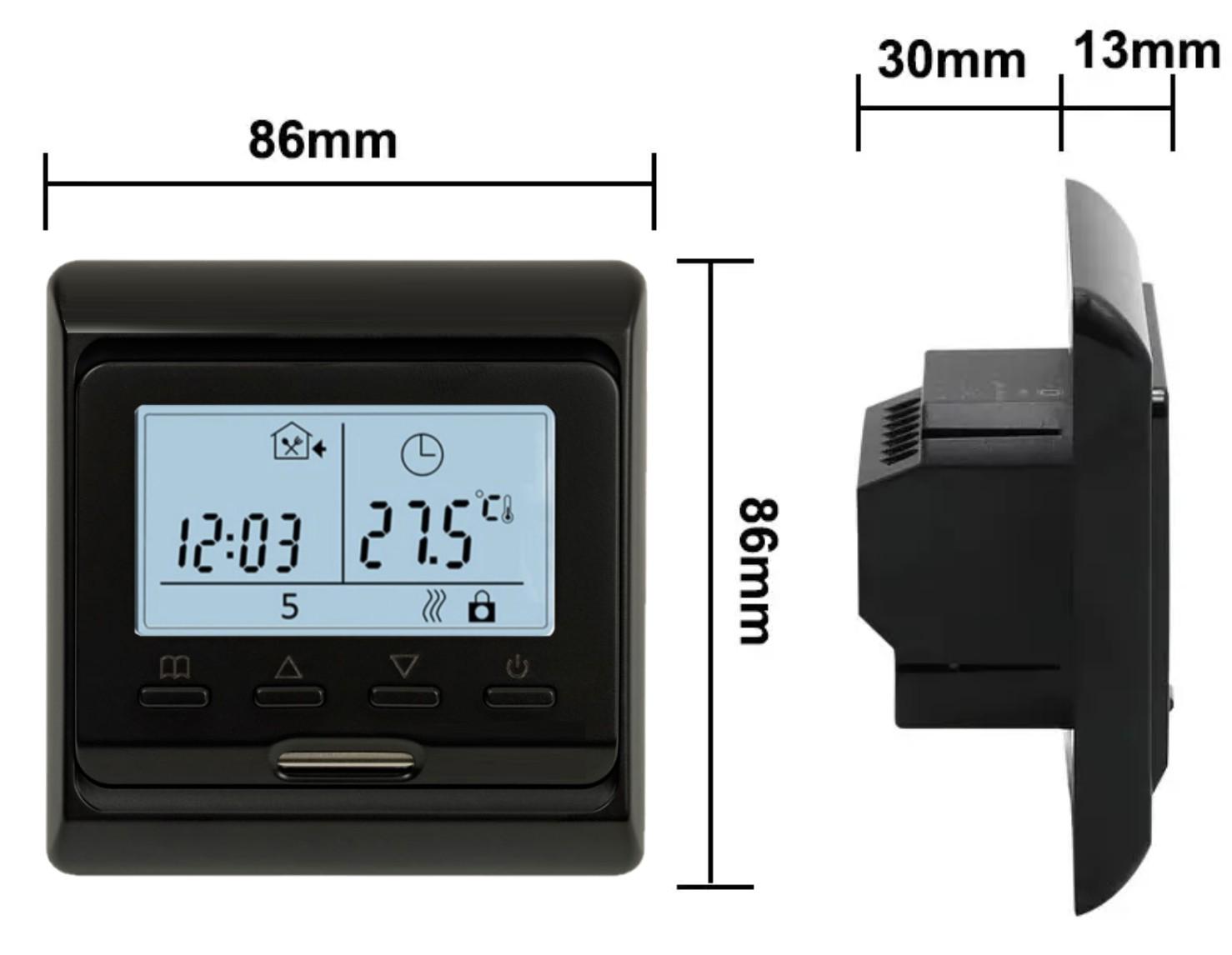Терморегулятор Ecoset E51 Wi-Fi програмований з датчиком температури підлоги 3 м (m6.716) - фото 3 Терморегулятор Ecoset E51 Wi-Fi програмований з датчиком температури підлоги 3 м (m6.716) - фото 3