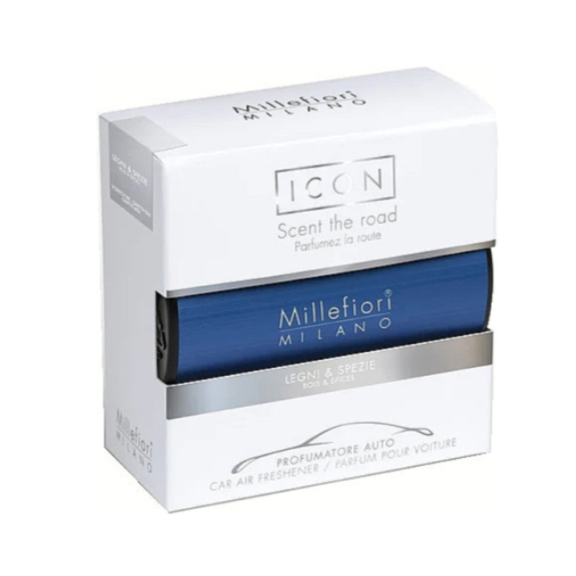 Ароматизатор в авто Millefiori Milano Legni & Spezie Blue Classic (8051938698083)