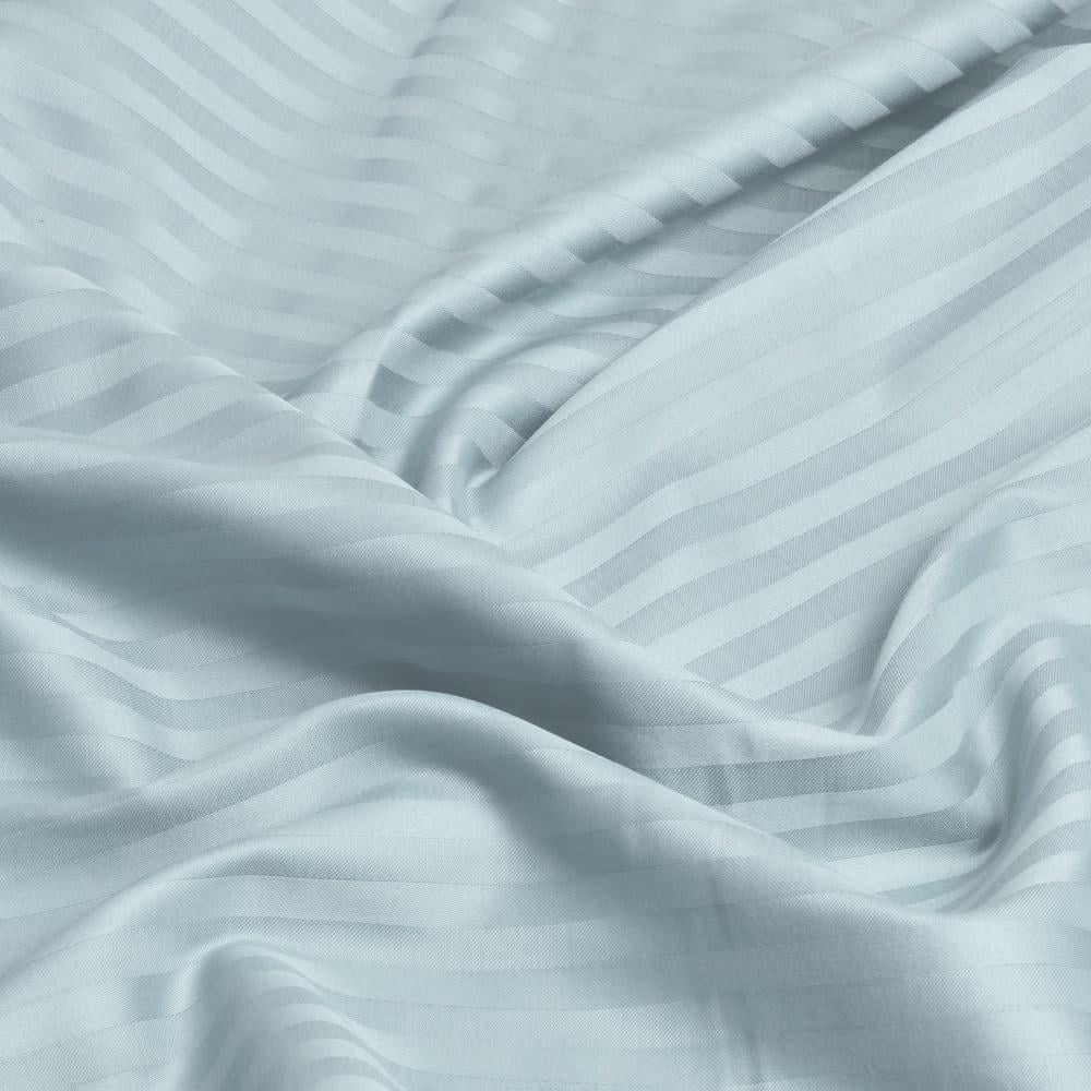 Комплект постельного белья евро сатин в полоску Мятный (26023) - фото 7 Комплект постельного белья евро сатин в полоску Мятный (26023) - фото 7