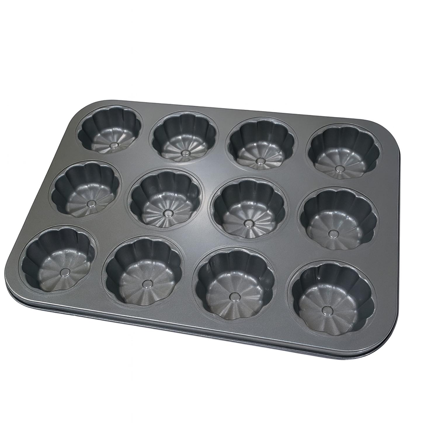 Форма для выпекания №2 на 12 ячеек с антипригарным покрытием 35х26х2,3 см (87972)