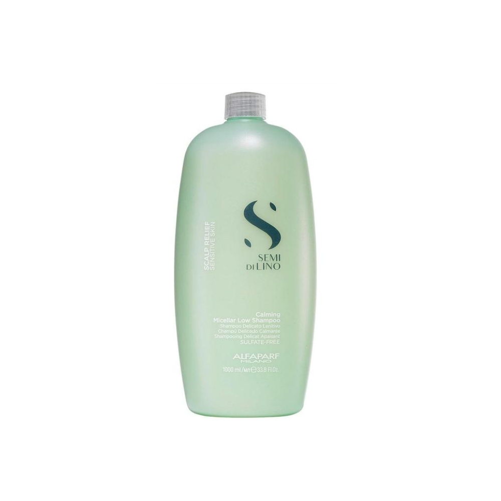Шампунь для чутливої шкіри голови Комфорт Alfaparf Semi Di Lino Scalp Relief Calming Micellar Low Shampoo 1000 мл