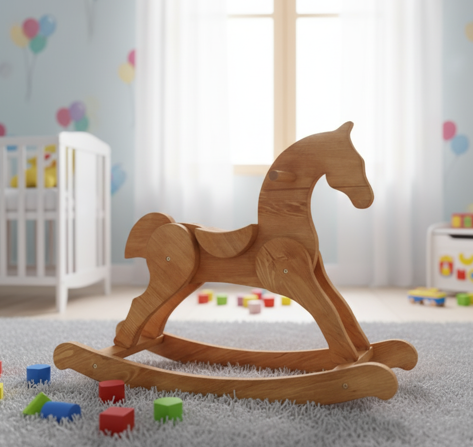 Лошадка качалка детская деревянная (1999801358)