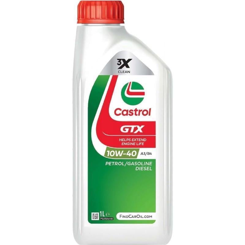 Олива моторна Castrol GTX 10W-40 A3/B4 (Каністра 1л)