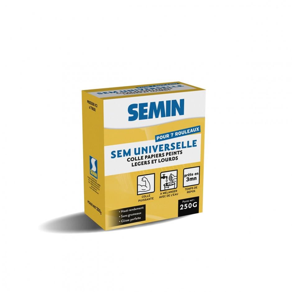 Клей у порошку SEMIN Sem Universelle для легких та важких паперових шпалер 250 г (6898335)